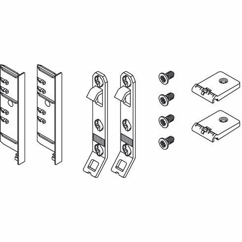 Hafele Accessories Sets, H90 internal front panel, Grass, Inset Panel H90; ice, Item# 551.89.790, 55189790, 551-89-790