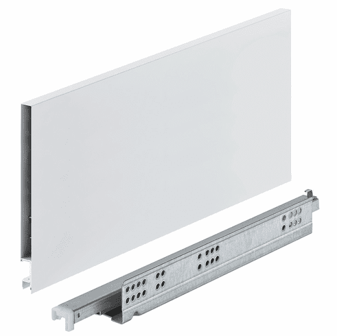 Hafele Drawer Set, Hafele Matrix Box Slim A, 175mm Drawer Height, (11 13/16") 300mm nominal length; white, Item# 552.28.721, 55228721, 552-28-721