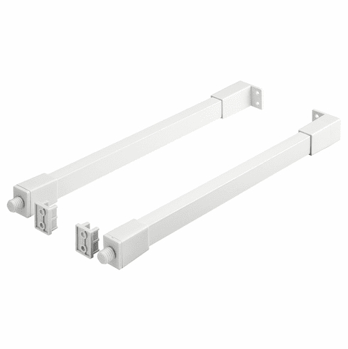 Hafele Side Railing, Hafele Matrix Box Slim A, for pull out for door front fixing, white, for nominal length: 300mm, Item# 552.30.711, 55230711, 552-30-711