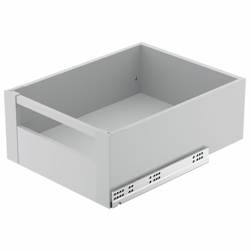 Hafele Front Bracket Set, For Matrix Box Slim A30, 175 mm (6 7/8") Side Height, Internal drawer, Gray, Item# 552.31.692, 55231692, 552-31-692