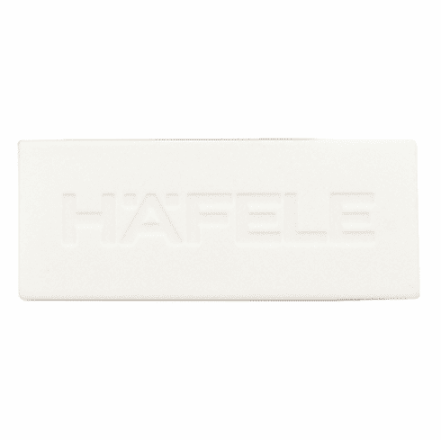 Hafele Cover cap, Plastic, with Hafele logo, White, Item# 552.31.770, 55231770, 552-31-770