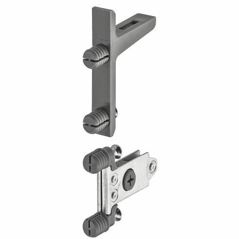 Hafele Front fixing bracket, Hafele Matrix Box Slim A, With dowels, for 175mm drawer height, Item# 552.31.954, 55231954, 552-31-954