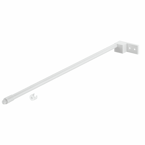 Hafele Gallery Rail, Hafele Matrix Box S35, round, Nominal length 450mm, white, Item# 552.51.724, 55251724, 552-51-724