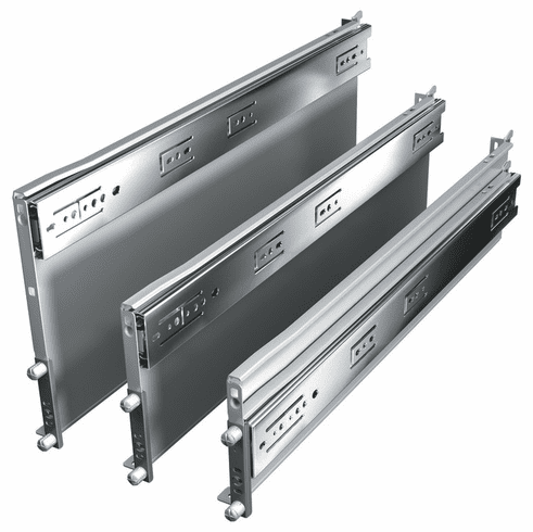 Hafele Drawer System Slide, Zbox, 3 3/8" Height, Grass, length: 510mm, Item# 553.31.815, 55331815, 553-31-815