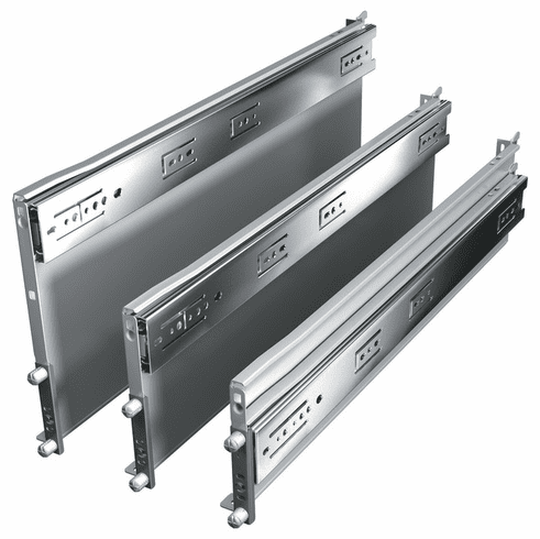 Hafele Drawer System Slide, Zbox, 3 3/8" Height, Grass, length: 550mm, Item# 553.31.816, 55331816, 553-31-816