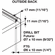 Hafele Double-Wall Drawer System Frame, Drawer side height 101 mm (4"), Lineabox, Salice, Length (15") 381 mm, gray, Item# 555.83.512, 55583512, 555-83-512