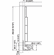 Hafele Double-Wall Drawer System Frame, Drawer side height 237 mm (9 5/16"), Lineabox, Salice, Length (18") 457 mm, gray, Item# 555.83.533, 55583533, 555-83-533