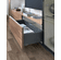 Hafele Double-Wall Drawer System Frame, Drawer side height 237 mm (9 5/16"), Lineabox, Salice, Length (21") 533 mm, gray, Item# 555.83.534, 55583534, 555-83-534