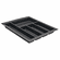 Hafele Sky Cutlery Tray, for 21" and 21 11/16" Deep Drawer, Plastic, slate gray; trimmable width: 410 - 450 mm (16 1/8 - 17 11/16"), Item# 556.55.364, 55655364, 556-55-364