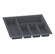 Hafele Sky Cutlery Tray, for 21" and 21 11/16" Deep Drawer, Plastic, slate gray; trimmable width: 460 - 500 mm (18 1/8 - 19 11/16"), Item# 556.55.365, 55655365, 556-55-365