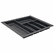 Hafele Sky Cutlery Tray, for 21" and 21 11/16" Deep Drawer, Plastic, slate gray; trimmable width: 510 - 580 mm (20 1/16 - 22 13/16"), Item# 556.55.366, 55655366, 556-55-366