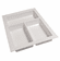 Hafele Sky Cutlery Tray, for 21" and 21 11/16" Deep Drawer, Plastic, textured white; trimmable width: 260 - 300 mm (10 1/4 - 11 13/16"), Item# 556.55.761, 55655761, 556-55-761
