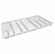 Hafele Sky Cutlery Tray, for 21" and 21 11/16" Deep Drawer, Plastic, textured white; trimmable width: 910 - 950 mm (35 13/16 - 37 3/8"), Item# 556.55.790, 55655790, 556-55-790