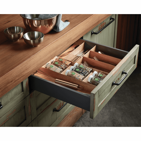 Hafele Stepped Spice Holder, Fineline™, Black ash, 18", Item# 556.87.371, 55687371, 556-87-371