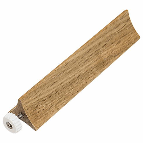 Hafele Triangle Post, for Fineline™ Base Plate, white oak, Item# 556.87.490, 55687490, 556-87-490