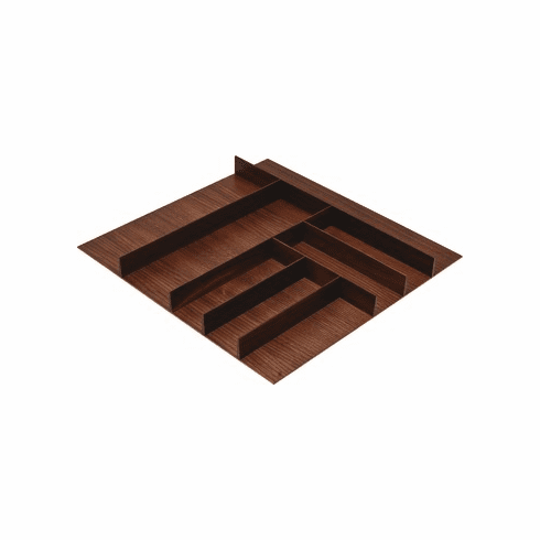 Hafele Small Cutlery Tray, Fineline™, Walnut, 548 mm width, Item# 556.87.602, 55687602, 556-87-602