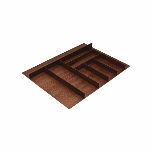 Hafele Large Cutlery Tray, Fineline™, Walnut, 702 mm width, Item# 556.87.603, 55687603, 556-87-603