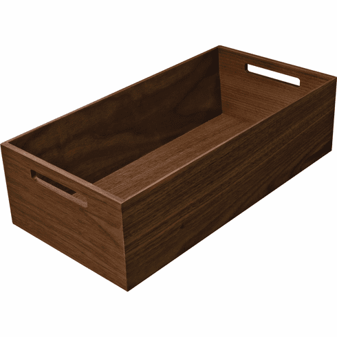Hafele Kitchen Storage Box 1, Fineline™ Move, 211.5 x 423.5 x 120 mm, Walnut, Item# 556.88.730, 55688730, 556-88-730