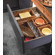 Hafele Kitchen Storage Box 1, Fineline™ Move, 211.5 x 423.5 x 120 mm, Walnut, Item# 556.88.730, 55688730, 556-88-730