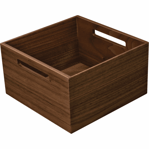 Hafele Kitchen Storage Box 2, Fineline™ Move, 211.5 x 211.5 x 120 mm, Walnut, Item# 556.88.731, 55688731, 556-88-731