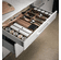 Hafele Stepped Container Holder Insert, for Fineline™ Cutlery Tray, Walnut, Item# 556.91.680, 55691680, 556-91-680