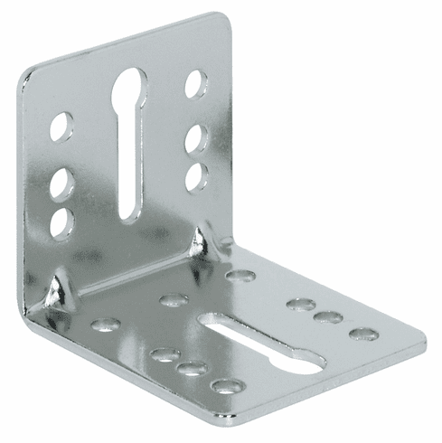Hafele Mounting Plate, Bed Connector, Steel, Nickel-plated, Item# 558.12.943, 55812943, 558-12-943
