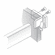 Hafele Front Partition Clip, For Zargen 6610, 6035, 6036, 6026, 6136, 6236, Screw-On Partition, Item# 558.17.706, 55817706, 558-17-706
