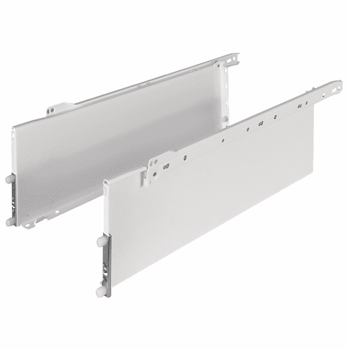 Hafele Single-Wall Metal Drawer System, Grass Zargen 6236 (Side Height: 5 7/8"), (13 3/4") 350 mm length, model 22908-03, Item# 558.23.835, 55823835, 558-23-835
