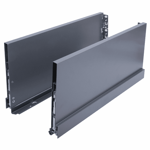 Hafele Double-Wall Drawer System Frame, Drawer side height 250 mm, Nova Pro Scala, Grass, Nominal length (18") 450 mm, ice, Item# 558.81.764, 55881764, 558-81-764
