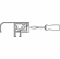 Hafele Handle, for Aluminum Glass Frame Profile, Stainless steel look, Item# 563.25.095, 56325095, 563-25-095