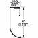 Hafele Handle, for Aluminum Glass Frame Profile, Stainless steel look, Item# 563.25.095, 56325095, 563-25-095