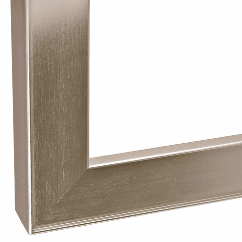 Hafele Aluminum Frame Profile, 26 x 14 mm, with Reduced Frame, Glass Thickness 4 mm, Stainless steel look, Item# 563.26.022, 56326022, 563-26-022