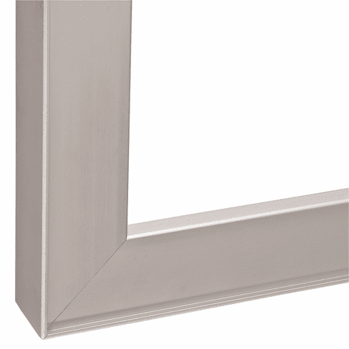 Hafele Aluminum Frame Profile, 26 x 14 mm, with Reduced Frame, Glass Thickness 4 mm, Silver colored anodized, Item# 563.26.922, 56326922, 563-26-922