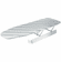 Hafele Hfele Ironfix Ironing Board, Built-In, For drawer installation, cover: Gray stripes, Item# 568.60.710, 56860710, 568-60-710