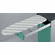 Hafele Hfele Ironfix Ironing Board, Built-In, For drawer installation, cover: Gray stripes, Item# 568.60.710, 56860710, 568-60-710