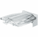 Hafele Hfele Ironfix Ironing Board, Wall-Mounted, Rotates 180, cover: Gray stripes, Item# 568.66.700, 56866700, 568-66-700