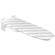Hafele Hfele Ironfix Ironing Board, Wall-Mounted, Rotates 180, cover: Gray stripes, Item# 568.66.700, 56866700, 568-66-700
