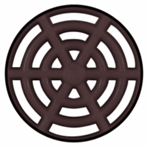 Hafele Air Ventilation Cap, Slotted, 65 mm, Round, Brown, Item# 571.03.165, 57103165, 571-03-165