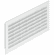 Hafele Ventilation Grill, Plastic, with louvres, Square, White, 254 x 108 mm, Item# 571.64.726, 57164726, 571-64-726