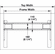 Hafele J-Channel Sets, AdjusTable System Electric Component System, Recommended top width: 60", actual base width: 1299 mm (51 1/8"), Item# 630.44.326, 63044326, 630-44-326