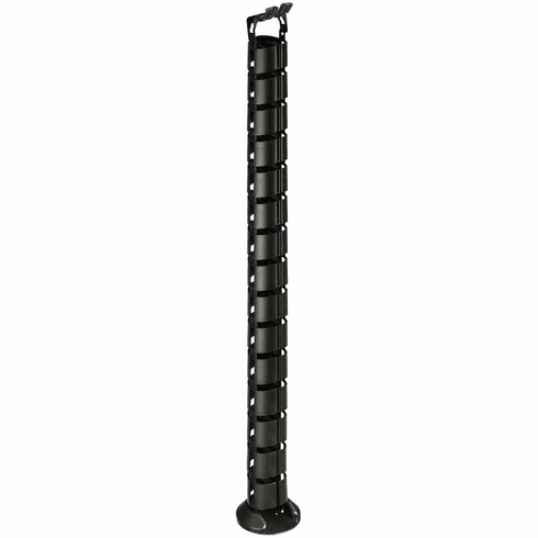 Hafele Vertebra Round Cable Manager, Vertical System, Black, Item# 631.01.300, 63101300, 631-01-300
