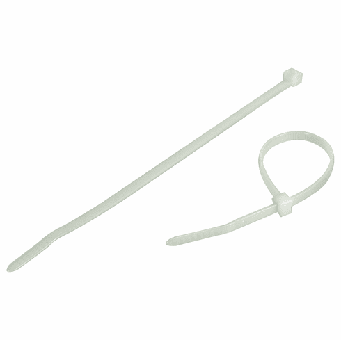 Hafele Zip Ties, Nylon, 5 1/2", White, Item# 631.18.304, 63118304, 631-18-304