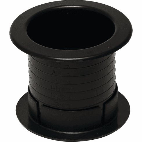 Hafele Plastic Grommet, Dual-Sided, Round, 64 mm, For workplace organization, Black, Item# 631.24.340, 63124340, 631-24-340