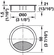 Hafele Metal Cable Grommet, Two-piece, Round, Zinc alloy, with locking mechanism of the lid, height 21 mm, for workplace organization, Stainless steel effect, drill hole Diameter:: 80 mm, Item# 631.31.014, 63131014, 631-31-014
