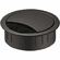 Hafele Metal Cable Grommet, Two-piece, Round, Zinc alloy, with locking mechanism of the lid, height 21 mm, for workplace organization, black, drill hole Diameter:: 60 mm, Item# 631.31.312, 63131312, 631-31-312