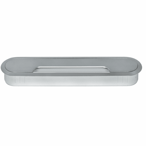 Hafele Cable outlet, oval, cut-out dim. 207 x 45 mm, 2-piece, for workplace organisation, Black, Item# 631.36.300, 63136300, 631-36-300