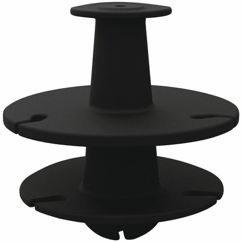 Hafele Wire Management Reel, Double-Deck, black, Item# 631.39.320, 63139320, 631-39-320