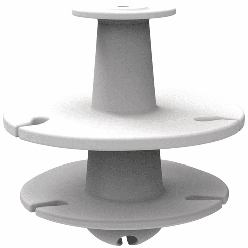 Hafele Wire Management Reel, Double-Deck, white, Item# 631.39.720, 63139720, 631-39-720