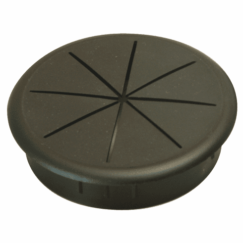 Hafele Plastic Cable Grommet, One-Piece, Flexi-Top, Black, 60 mm, Item# 631.43.302, 63143302, 631-43-302