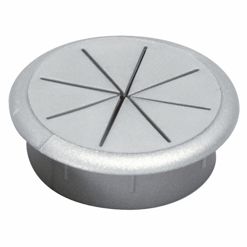 Hafele Plastic Cable Grommet, One-Piece, Flexi-Top, Silver, 60 mm, Item# 631.43.902, 63143902, 631-43-902